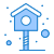 externa-bird-house-camping-flatarticons-blue-flatarticons icon