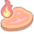 Steak brûlant icon