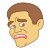 Face assustada Meme icon