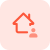 House owner of a private house property isolated on a white background icon