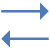 두 방향의 데이터 icon