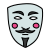 Guy-Fawkes-Maske icon