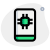 Powerful mobile processor and isolated on a white background icon