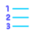 Liste numérotée icon