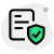 Verified and secured notes on a digital copy icon