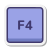 Tasto F4 icon