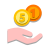 現金を受け取る icon