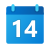 Calendar 14 icon