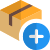 externo-adicionar-item-de-pacote-do-site-logístico-portal-entrega-shadow-tal-revivo icon