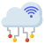 Cloud network connectivity icon