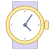 Vista frontale di orologi icon