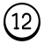 12 Circled C icon