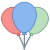 Balões de festa icon