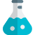 Erlenmeyer testing flask isolated on a white background icon