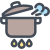 Boiling pot icon