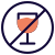 Alcohol forbidden for less than 18 years age restriction icon