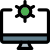 Desktop computer operating system setting and maintenance icon