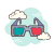 Gafas 3d icon