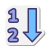 Clasificación numérica icon