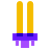 Ampoule fluorescente icon