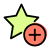 Add a rating star to give feedback online icon