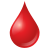 emoji goccia di sangue icon