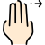 Trois doigts icon