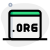 Dot org domain for sale under landing page template icon