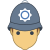Oficial de policía británico icon