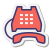 Telefone fora do descanso icon