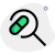 Finding a prescription drug capsule in a database icon