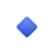 小蓝色方块表情符号 icon