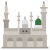 externe-al-masjid-an-nabawi-pays-asiatiques-monuments-flat-wichaiwi icon