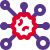 Corona virus caused severe acute respiratory syndrome icon