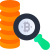 search bitcoin icon