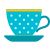 Чайная чашка и блюдце icon