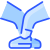 pies-externos-coronavirus-vitaliy-gorbachev-azul-vitaly-gorbachev icon