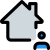 House owner of a private house property isolated on a white background icon