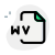 A WV file is an audio file compressed using WavPack Hybrid Lossless Compression icon