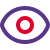 Unhide with eye symbol for layering application control icon