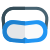 Goggles for the water sports and swimming practice icon