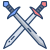 Dagger Crossed icon