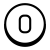 Circled O icon