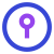 Keyhole circle icon