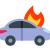 incendio de auto icon