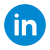 LinkedIn rodeado de círculo icon