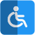 Disability section for the physical challenged way icon