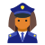 警察官-女性-肌-タイプ-4 icon