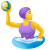 Frau, die Wasserpolo spielt icon