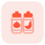 Sauce bottle for the tomato and chili icon